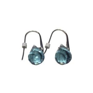 Ice Blue Swarovski Crystal Dangle Earrings